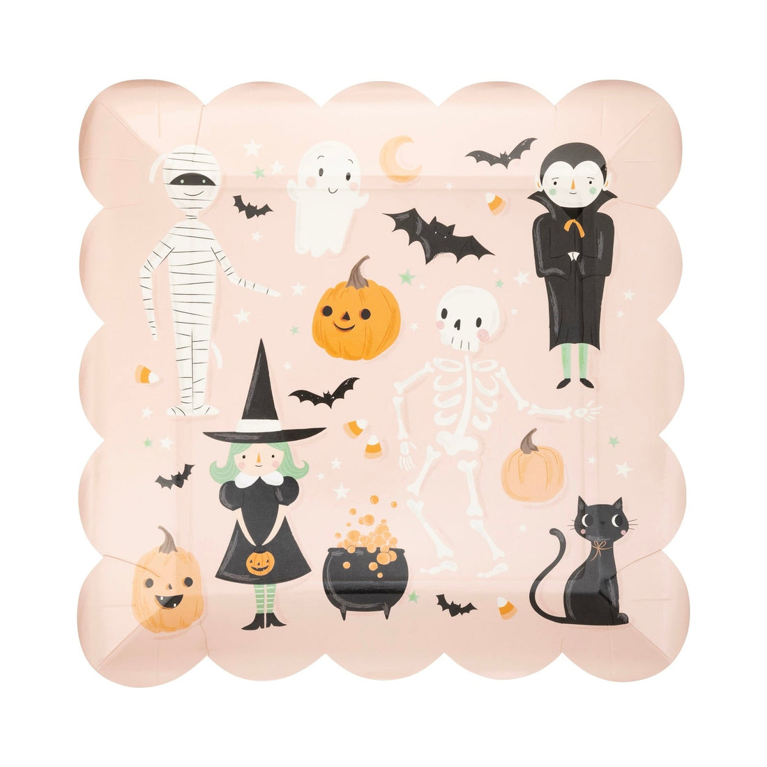 Plato Personajes Halloween